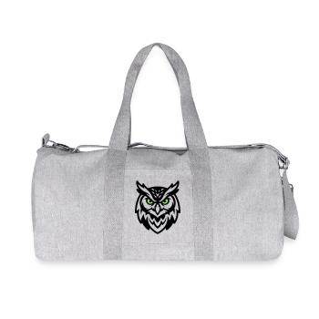 Mascotte hibou Logo E Sport - Sac de sport en toile recyclée Stanley/Stella - gris chiné - Devant