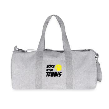 Born to play Tennis - Sac de sport en toile recyclée Stanley/Stella - gris chiné - Devant