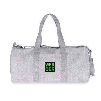 Werder - Recycelte Canvas-Sporttasche von Stanley/Stella - Grau meliert - Vorne