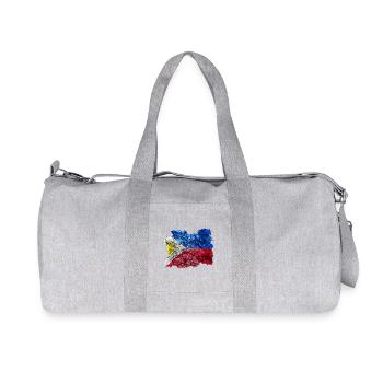 Philippines vintage flag - Recycled Canvas Sports Bag by Stanley/Stella - heather grey - Front