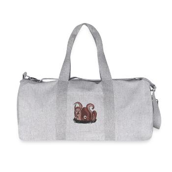 Der Beginn der Krake - Recycelte Canvas-Sporttasche von Stanley/Stella - Grau meliert - Vorne