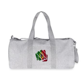 Portugal - Sac de sport en toile recyclée Stanley/Stella - gris chiné - Devant