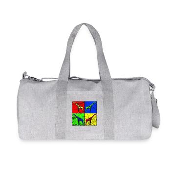 giraffe - Recycled Canvas Sports Bag by Stanley/Stella - heather grey - Front