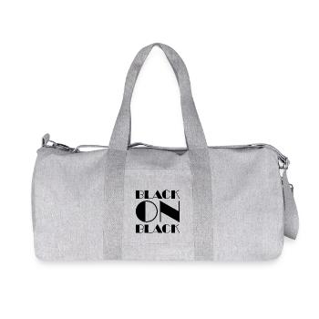 Black On Black - Recycled Canvas Sports Bag by Stanley/Stella - heather grey - Front