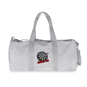 Dartscheibe - Bullseye - Game on - Recycelte Canvas-Sporttasche von Stanley/Stella - Grau meliert - Vorne