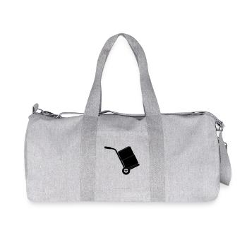Trolley mover with two boxes - Recycled Canvas Sports Bag by Stanley/Stella - heather grey - Front