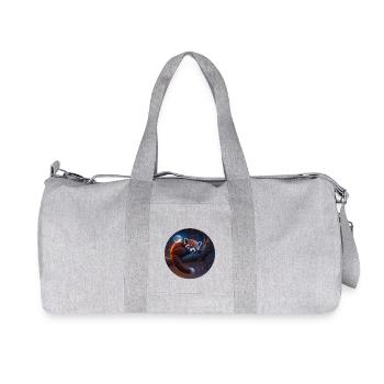 Red panda - Recycled Canvas Sports Bag by Stanley/Stella - heather grey - Front