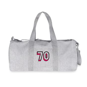 70. 70 YEARS. 70TH ANNIVERSARY. BIRTHDAY 70 YEARS. - Recycled Canvas Sports Bag by Stanley/Stella - heather grey - Front