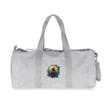 Plongeur - Sac de sport en toile recyclée Stanley/Stella - gris chiné - Devant