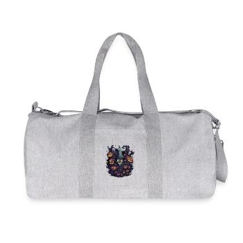 Halloween - Sac de sport en toile recyclée Stanley/Stella - gris chiné - Devant