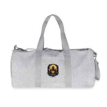 Halloween - Sac de sport en toile recyclée Stanley/Stella - gris chiné - Devant
