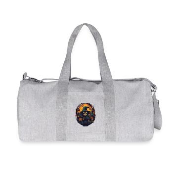 Halloween - Sac de sport en toile recyclée Stanley/Stella - gris chiné - Devant