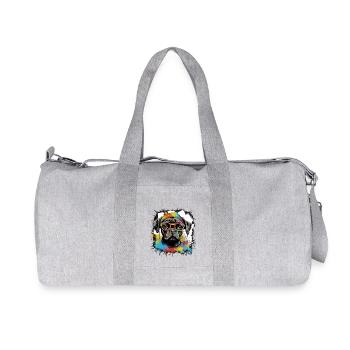 Dog - Recycled Canvas Sports Bag by Stanley/Stella - heather grey - Front