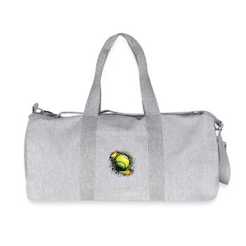 Tennis ball - Recycelte Canvas-Sporttasche von Stanley/Stella - Grau meliert - Vorne