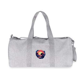 Paysage - Sac de sport en toile recyclée Stanley/Stella - gris chiné - Devant