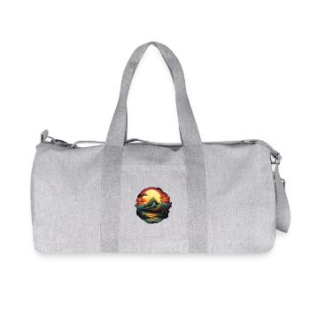 Paysage - Sac de sport en toile recyclée Stanley/Stella - gris chiné - Devant