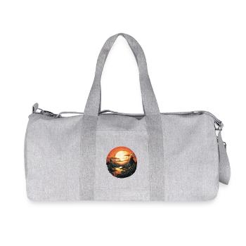 Paysage - Sac de sport en toile recyclée Stanley/Stella - gris chiné - Devant
