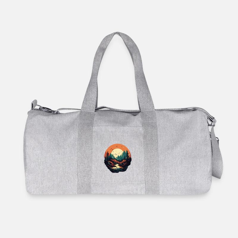 Landschaft - Recycelte Canvas-Sporttasche von Stanley/Stella - Grau meliert