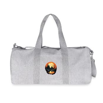 Paysage - Sac de sport en toile recyclée Stanley/Stella - gris chiné - Devant