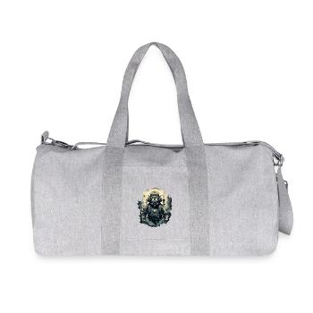 Plongeur - Sac de sport en toile recyclée Stanley/Stella - gris chiné - Devant