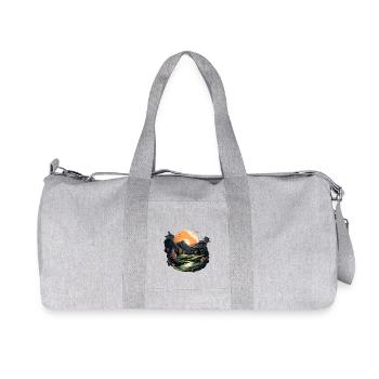 Paysage - Sac de sport en toile recyclée Stanley/Stella - gris chiné - Devant