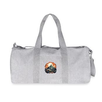 Paysage - Sac de sport en toile recyclée Stanley/Stella - gris chiné - Devant