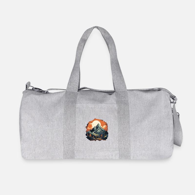 Landschaft - Recycelte Canvas-Sporttasche von Stanley/Stella - Grau meliert
