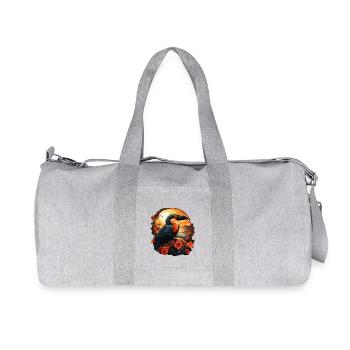 Tropisch - Recycelte Canvas-Sporttasche von Stanley/Stella - Grau meliert - Vorne