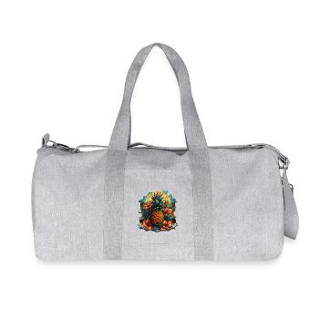 Ananas - Recycelte Canvas-Sporttasche von Stanley/Stella - Grau meliert - Vorne