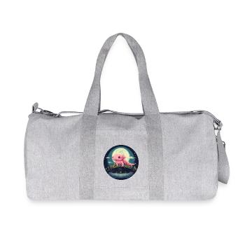 Axolotl at Lake Mondsee in Mexico - Recycled Canvas Sports Bag by Stanley/Stella - heather grey - Front