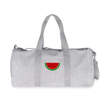 Wassermelone melone - Recycelte Canvas-Sporttasche von Stanley/Stella - Grau meliert - Vorne