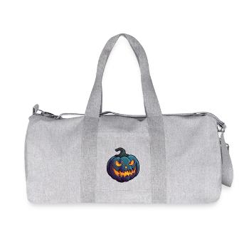 Grimace sauvage Citrouille d’Halloween Yeux brillants - Sac de sport en toile recyclée Stanley/Stella - gris chiné - Devant