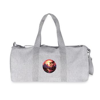Landscape - Illustration - Recycled Canvas Sports Bag by Stanley/Stella - heather grey - Front