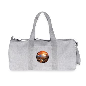 Landscape - Illustration - Recycled Canvas Sports Bag by Stanley/Stella - heather grey - Front
