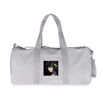 Anime Eyes Digital - Recycled Canvas Sports Bag by Stanley/Stella - heather grey - Front