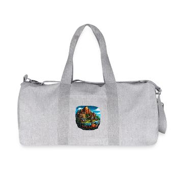 Landscape - Illustration - Recycled Canvas Sports Bag by Stanley/Stella - heather grey - Front