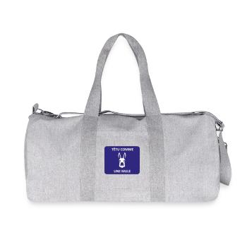 Stur wie ein Maultier - Recycelte Canvas-Sporttasche von Stanley/Stella - Grau meliert - Vorne