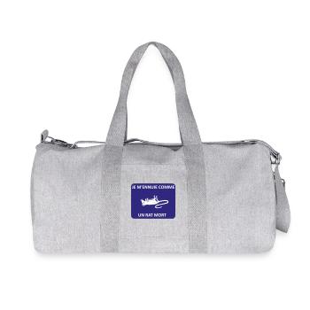 Je m'ennuie comme un rat mort - Sac de sport en toile recyclée Stanley/Stella - gris chiné - Devant