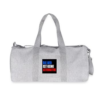die afd ist keine alternative - Recycelte Canvas-Sporttasche von Stanley/Stella - Grau meliert - Vorne
