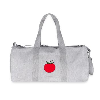 Cadeau minimaliste de design de tomate - Sac de sport en toile recyclée Stanley/Stella - gris chiné - Devant