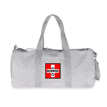Schweiz - Recycelte Canvas-Sporttasche von Stanley/Stella - Grau meliert - Vorne