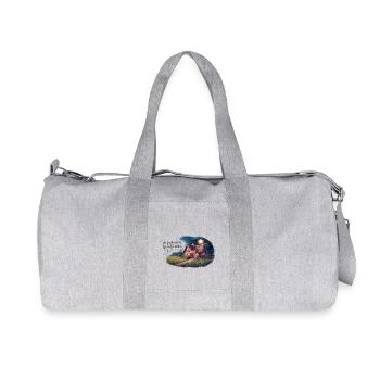 Vivre simplement, rêver grand - Sac de sport en toile recyclée Stanley/Stella - gris chiné - Devant
