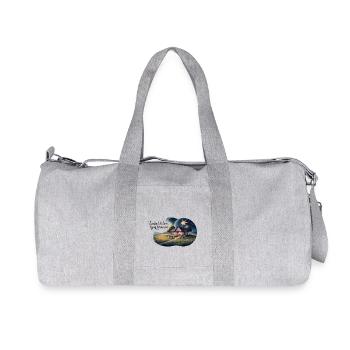 Vivre simplement, rêver grand - Sac de sport en toile recyclée Stanley/Stella - gris chiné - Devant