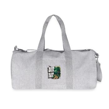Restez sauvage, restez libre - Sac de sport en toile recyclée Stanley/Stella - gris chiné - Devant