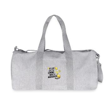 Quand la vie vous donne des citrons, faites de la margarita - Sac de sport en toile recyclée Stanley/Stella - gris chiné - Devant