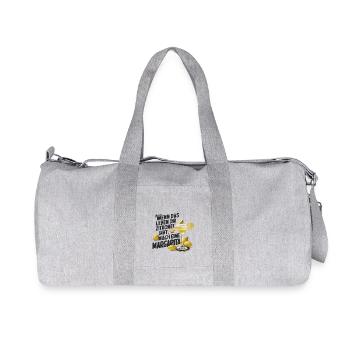Quand la vie vous donne des citrons, faites de la margarita - Sac de sport en toile recyclée Stanley/Stella - gris chiné - Devant