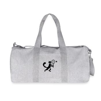 Chat Joueur de Tennis Club Silhouette - Sac de sport en toile recyclée Stanley/Stella - gris chiné - Devant