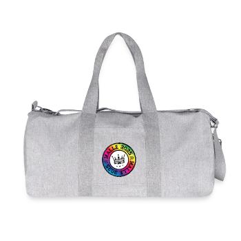 Malle 2025 Krone Mallorca Bunt - Recycelte Canvas-Sporttasche von Stanley/Stella - Grau meliert - Vorne
