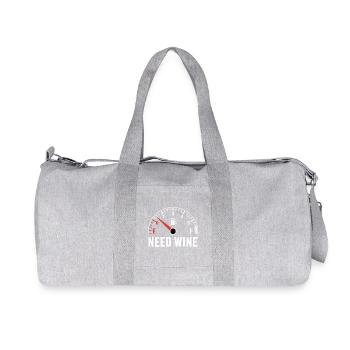 Réservoir vide – besoin de vin maintenant ! - Sac de sport en toile recyclée Stanley/Stella - gris chiné - Devant