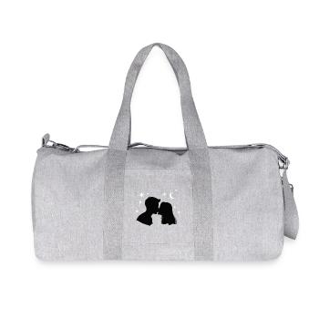 Moonlit Kiss Silhouette - Recycled Canvas Sports Bag by Stanley/Stella - heather grey - Front
